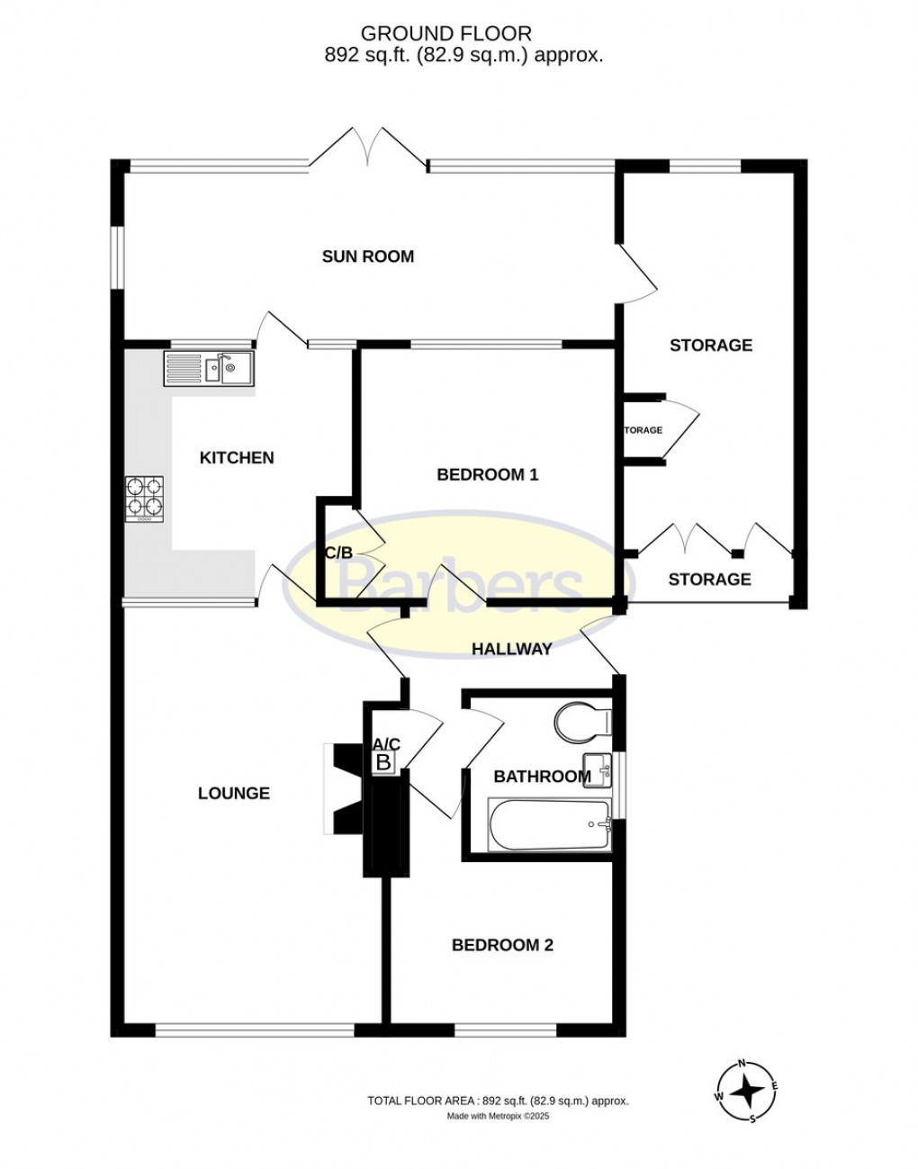 Floorplan for Trinity View, Ketley Bank