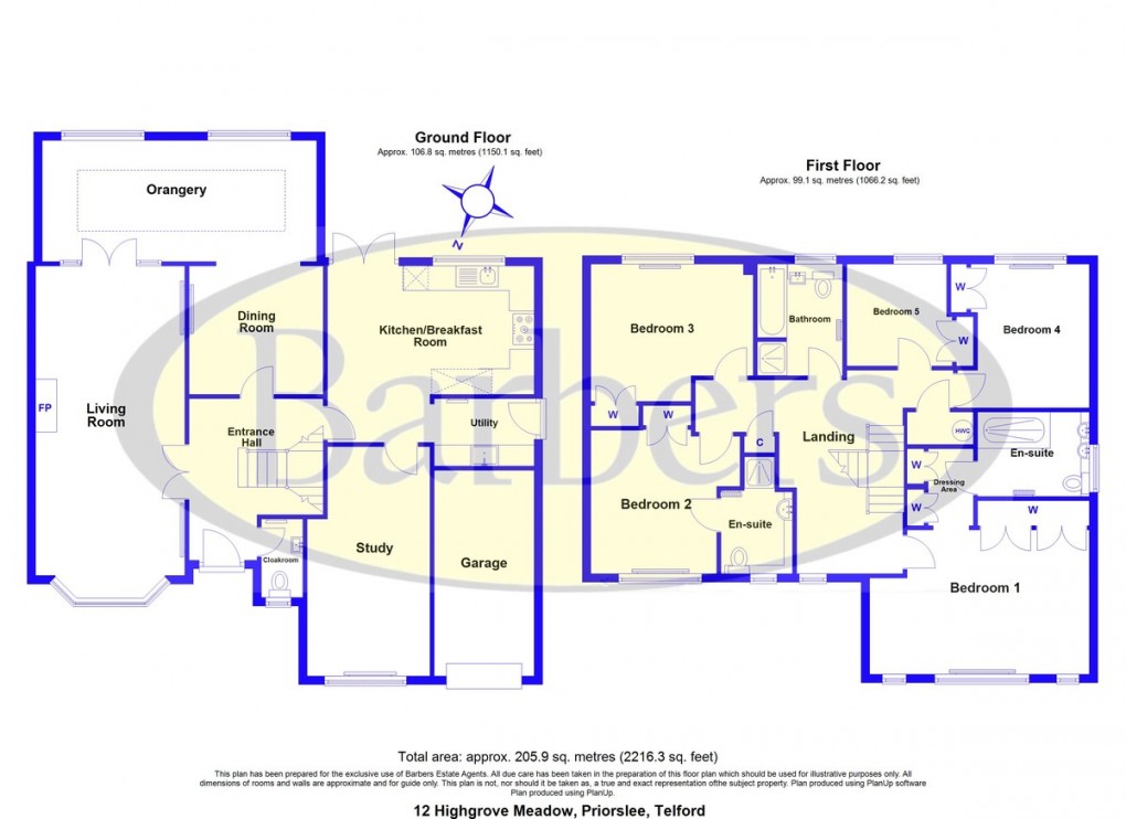 Floorplan for Highgrove Meadows, Priorslee, Telford, TF2 9RJ