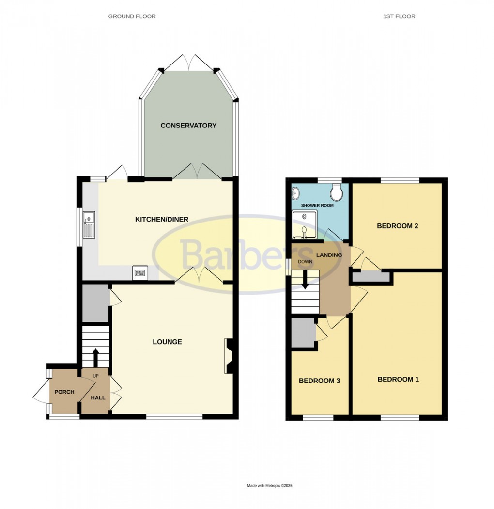 Floorplan for Swinburne Close, Sutton Hill, Telford, TF7 4PZ