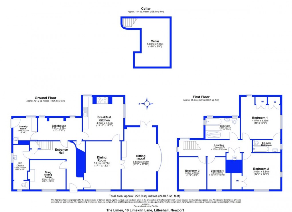 Floorplan for Limekiln Lane, Lilleshall