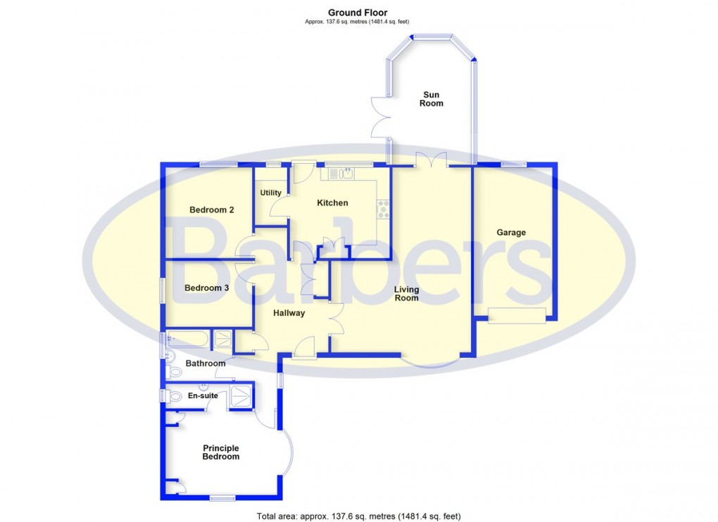 Floorplan for Turnpike Rise, Prees, Whitchurch