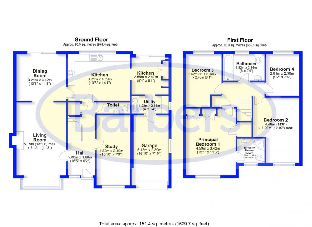 Floorplan for Brookfield, Loggerheads