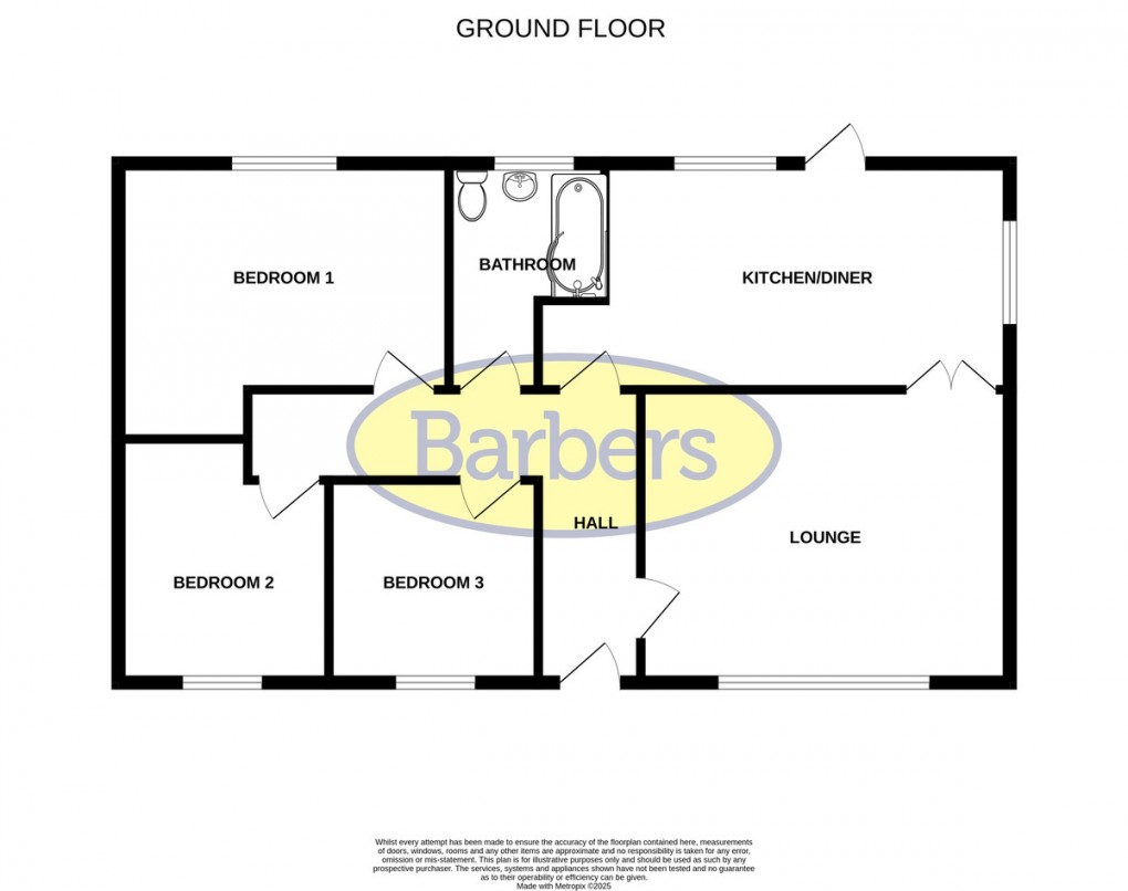 Floorplan for Heathwood Road, Higher Heath