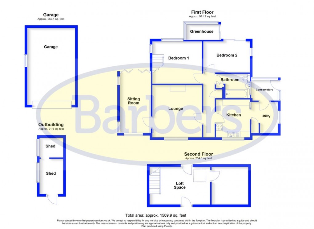 Floorplan for Coton, Whitchurch