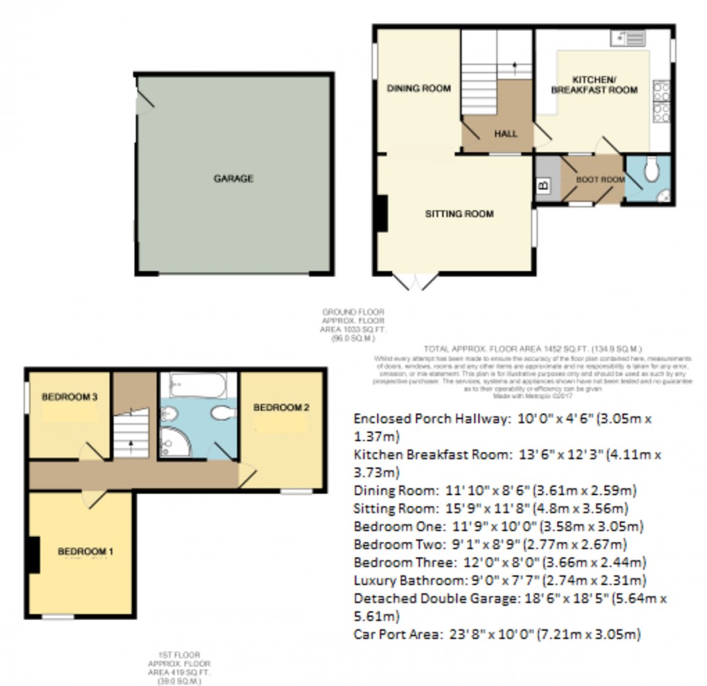 Floorplan for Wood Lane , Hinstock
