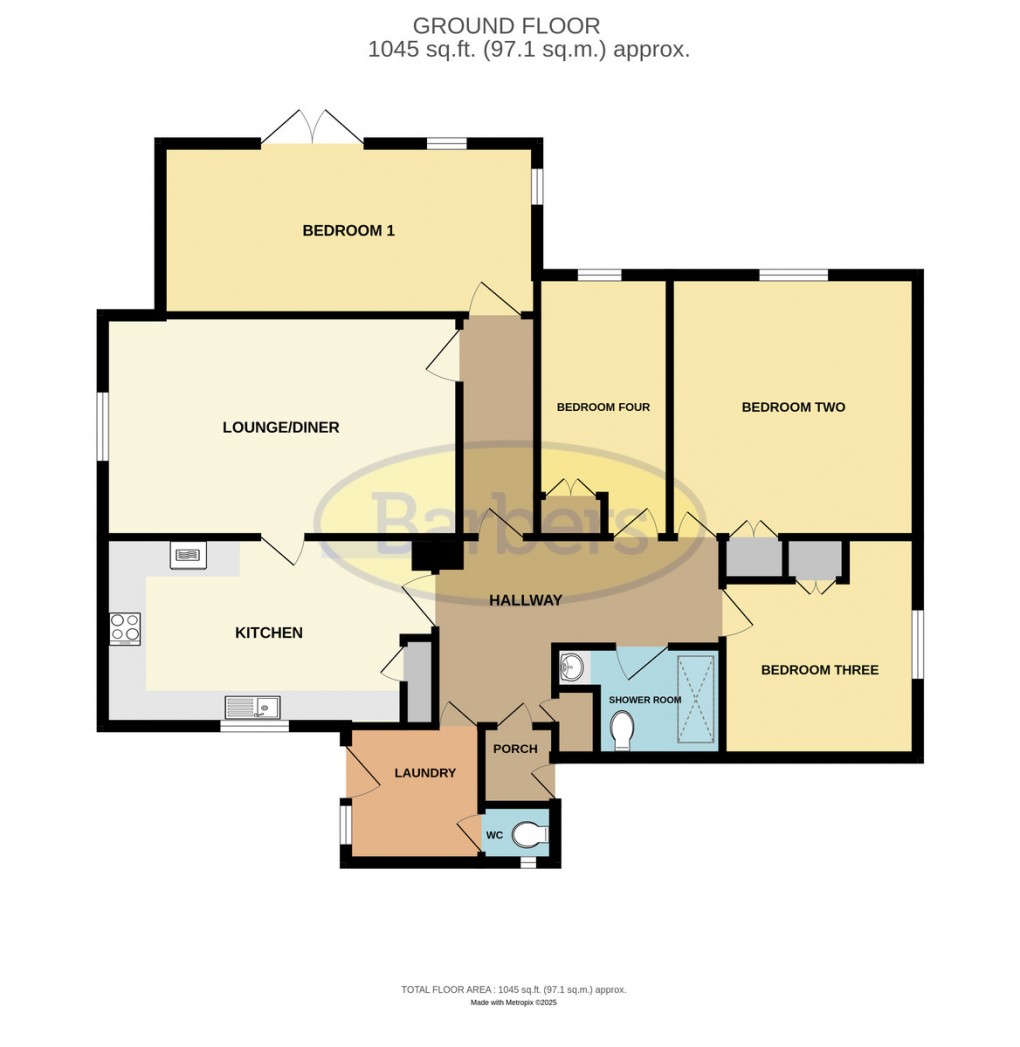 Floorplan for The Fields, Donnington Wood, Telford, TF2 7PW
