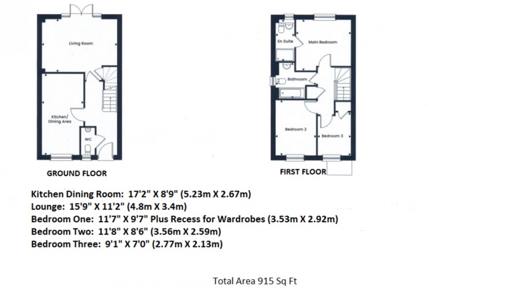 Floorplan for Abraham Drive, St. Georges