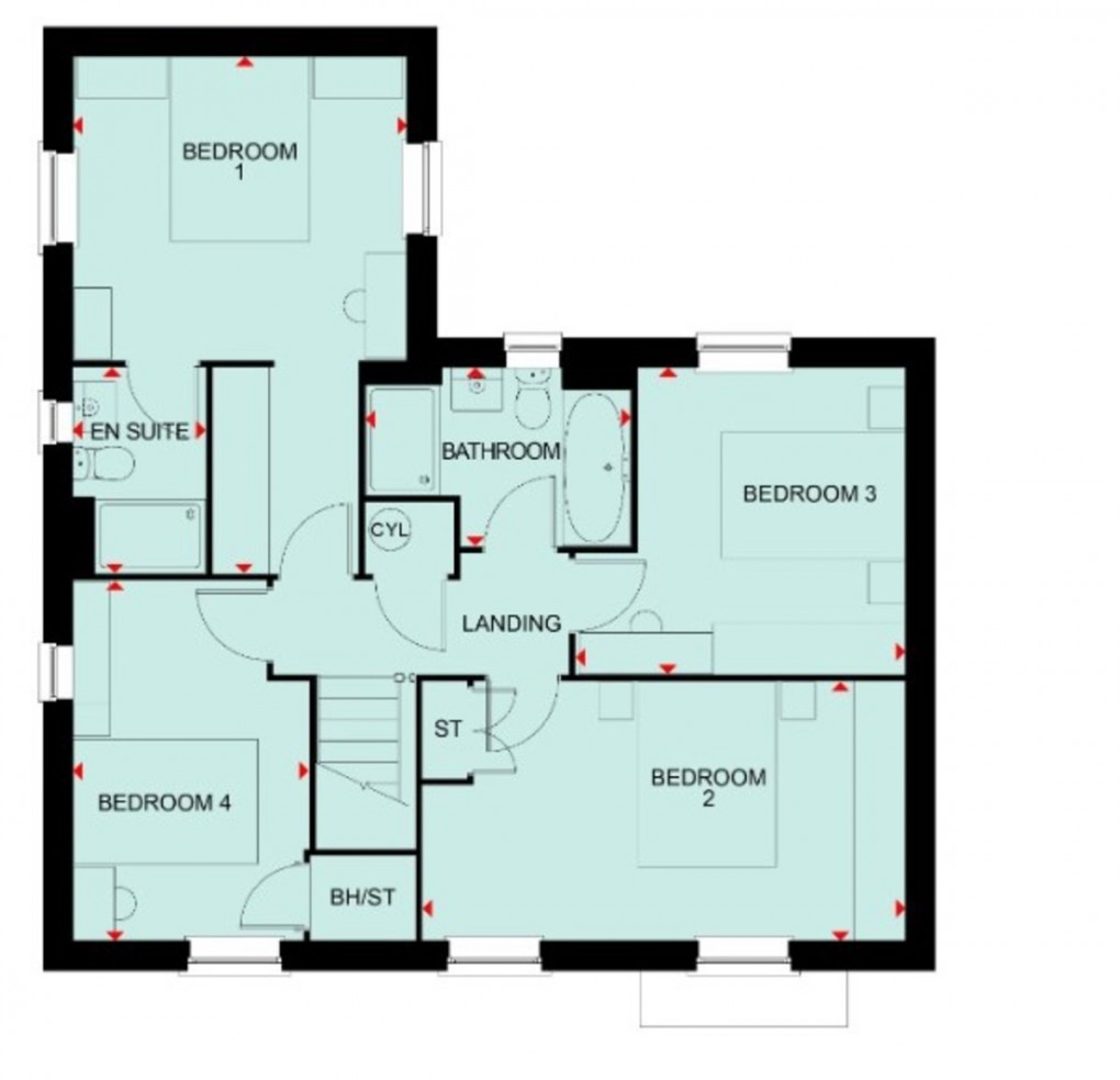 Floorplan for The Damsons , Market Drayton