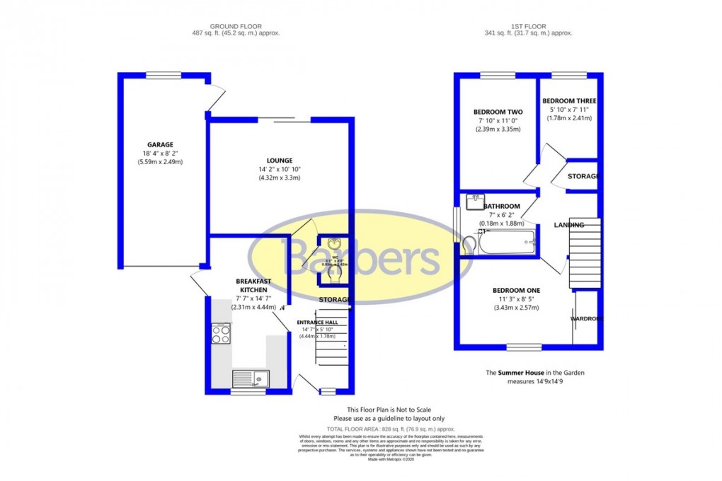 Floorplan for Kenfields Close, Childs Ercall