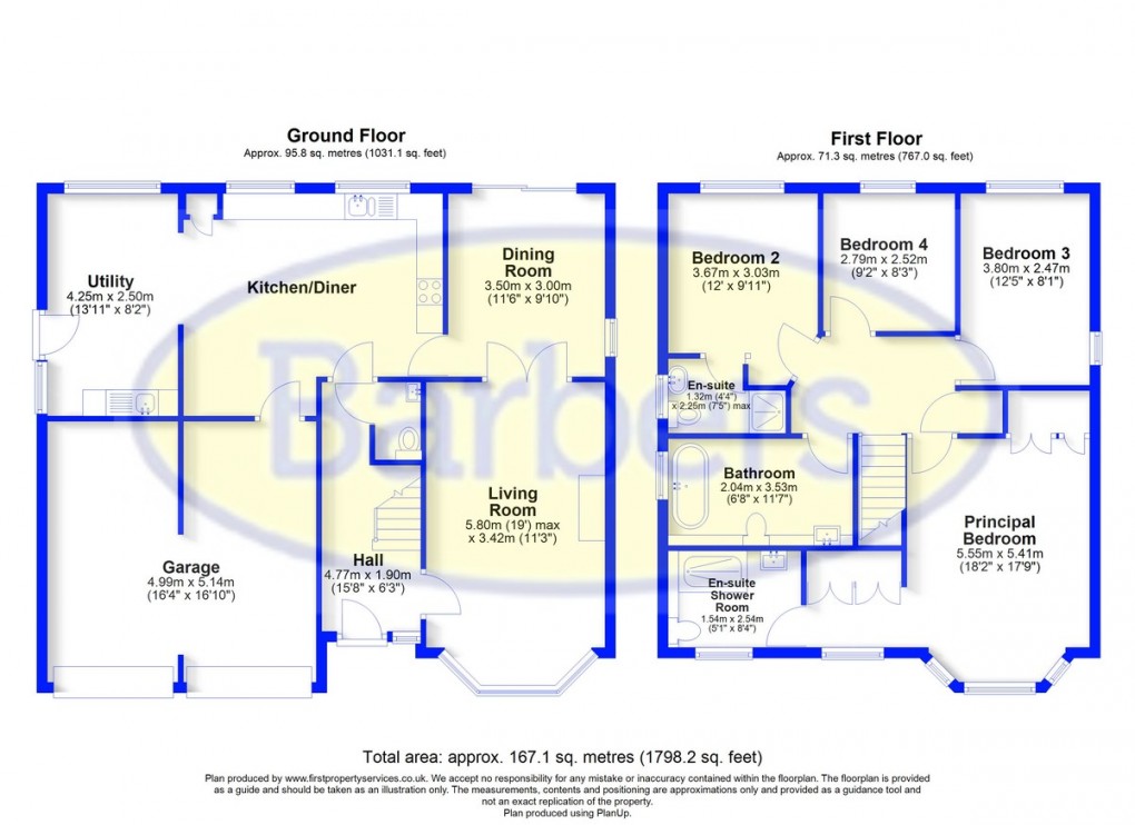Floorplan for Hugo Way, Loggerheads