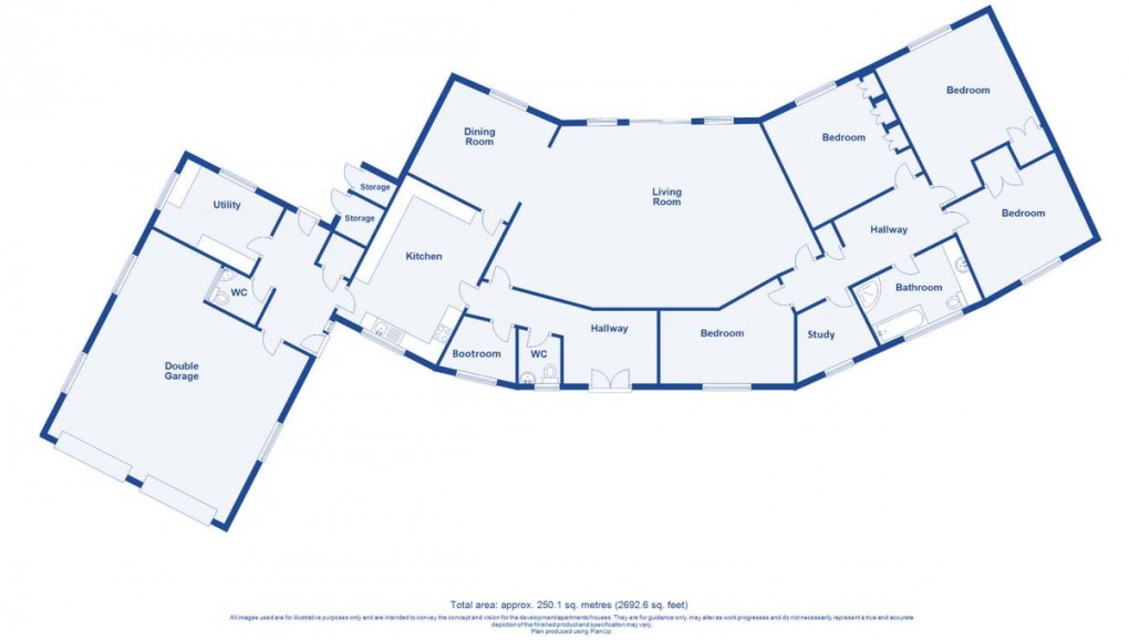 Floorplan for Longdon-upon-tern, TF6 6LQ