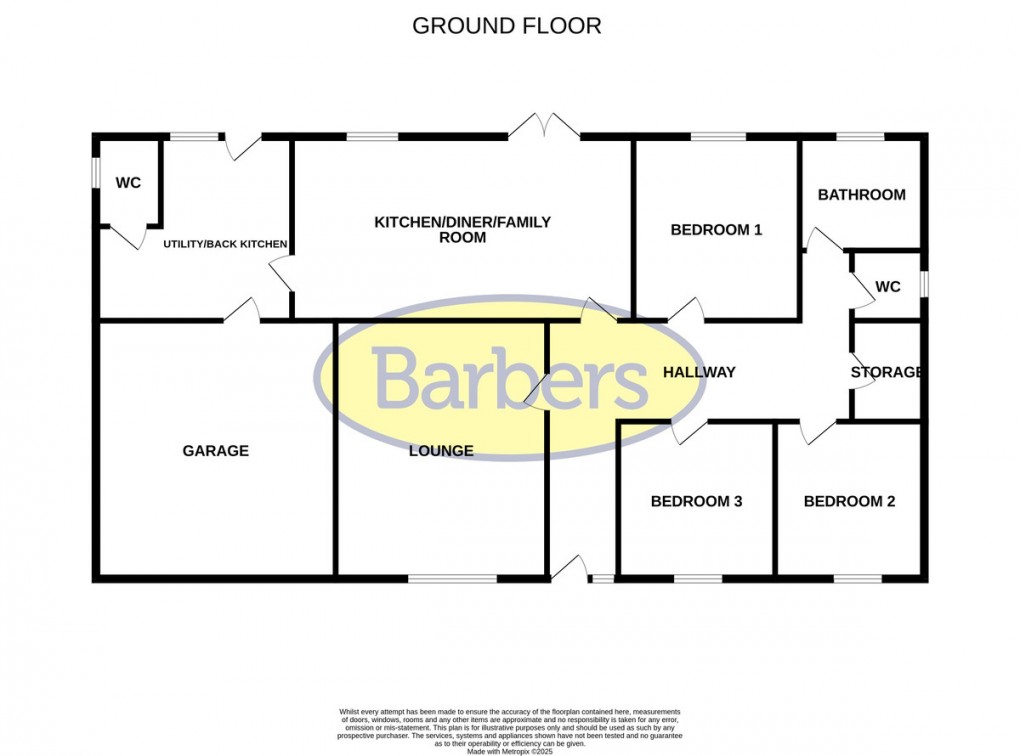 Floorplan for Heathwood Road, Higher Heath