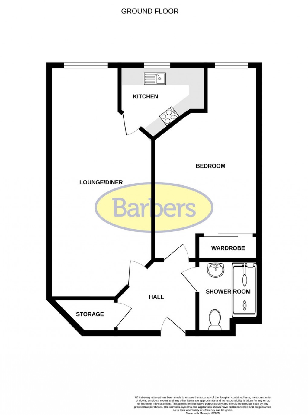 Floorplan for Brookes Court, Mill Street, Whitchurch