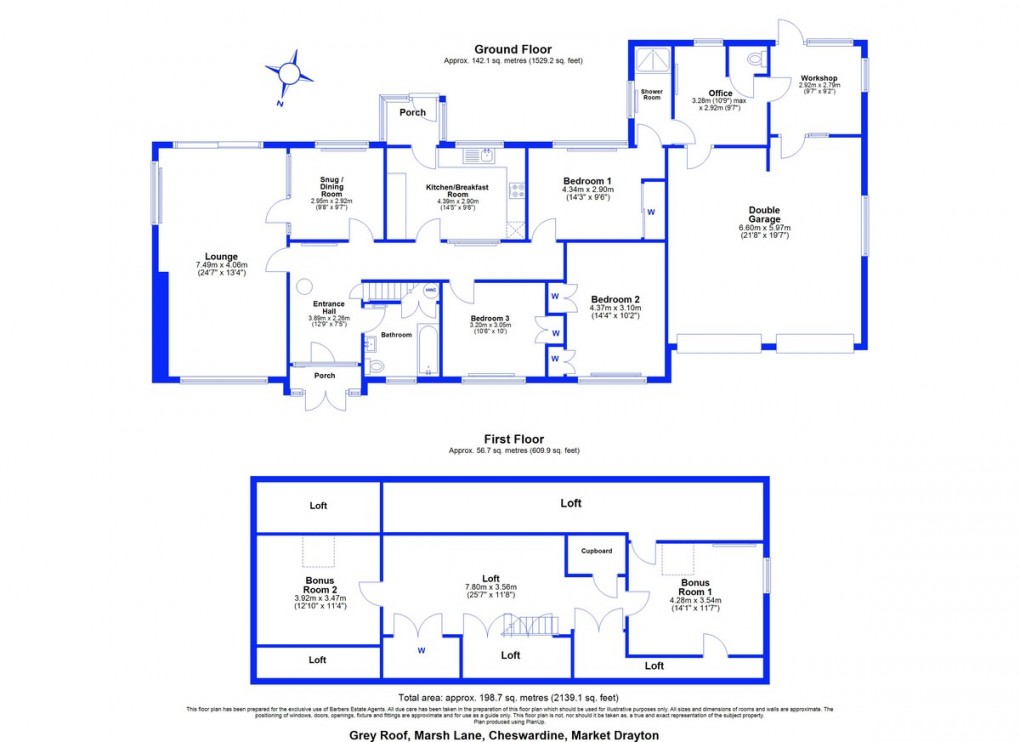 Floorplan for Marsh Lane, Cheswardine, Market Drayton