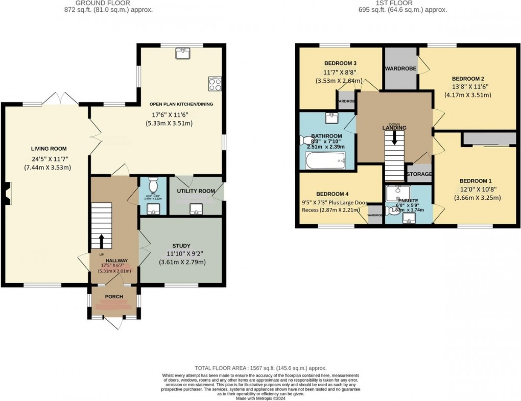 Floorplan for Childs Ercall, Market Drayton
