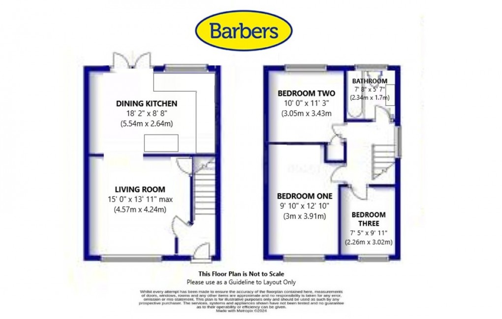 Floorplan for Elm Drive, Market Drayton