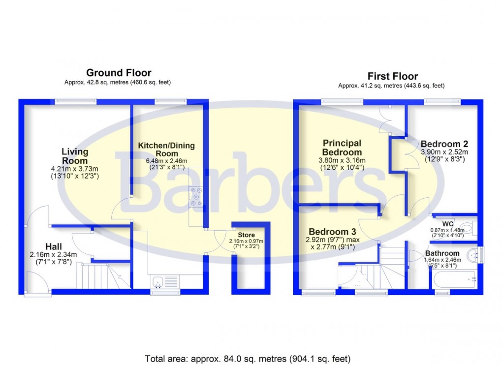 Floorplan for Stokesay Road, Market Drayton