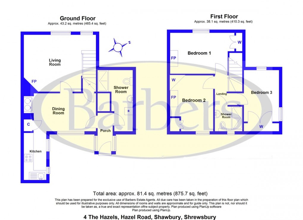 Floorplan for The Hazels, Hazels Road, Shawbury, SY4 4HD