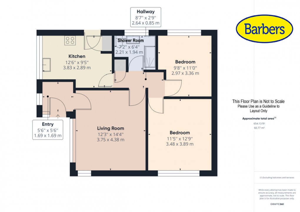 Floorplan for Birch Close, Market Drayton