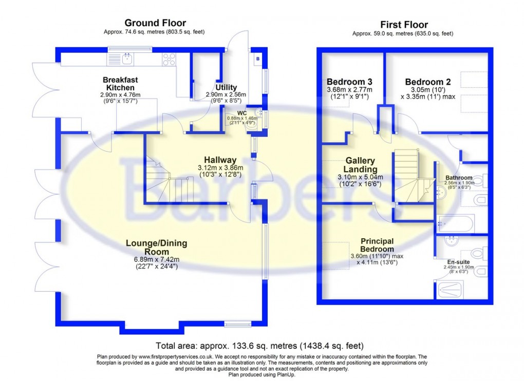 Floorplan for Crofters Meadow, Cheswardine