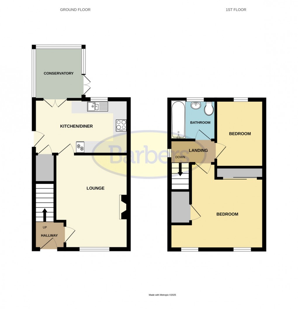 Floorplan for Sceptre Close, Aqueduct, Telford, TF4 3RZ.