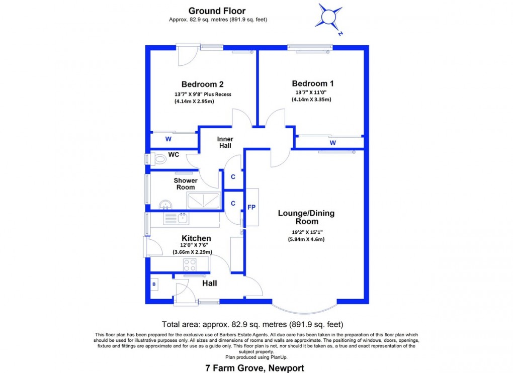 Floorplan for Farm Grove, Newport