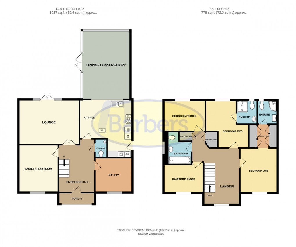 Floorplan for Shoveller Drive, Apley, Telford, TF1 6GQ.
