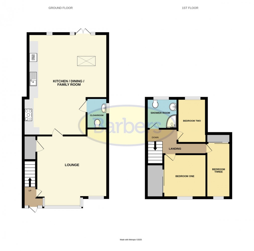 Floorplan for Sweet Chestnut Grove, The Rock, Telford, TF3 5DH.