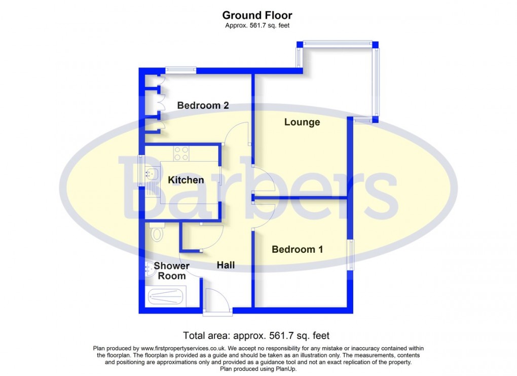 Floorplan for Weston Court Mews, Green End, Whitchurch