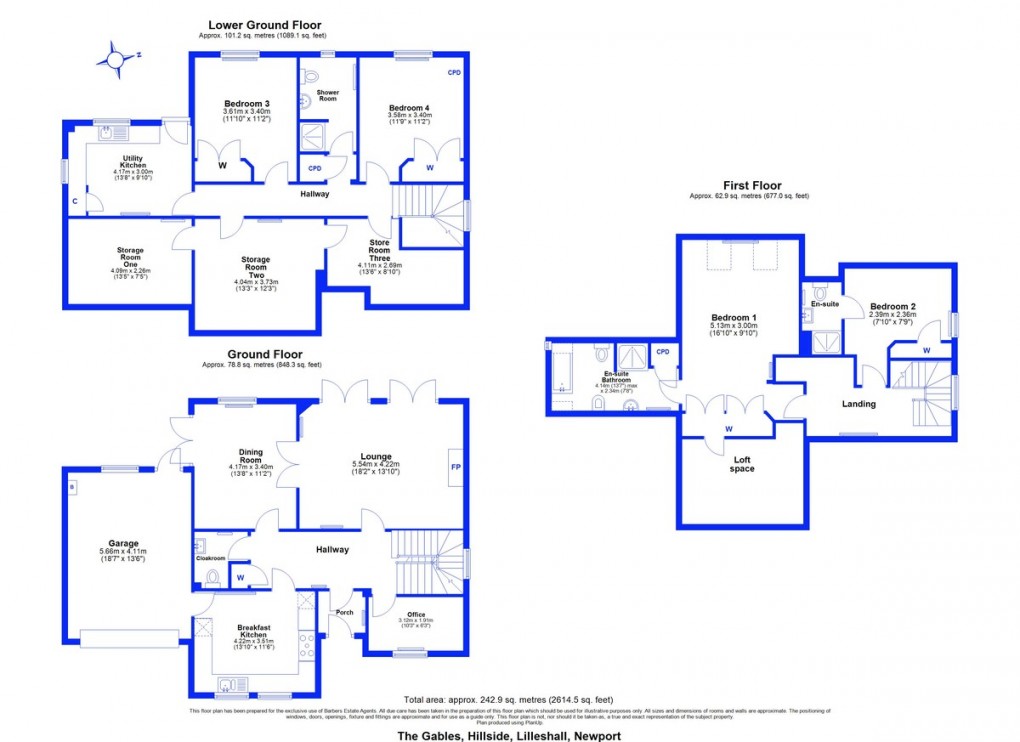 Floorplan for Lilleshall, Newport