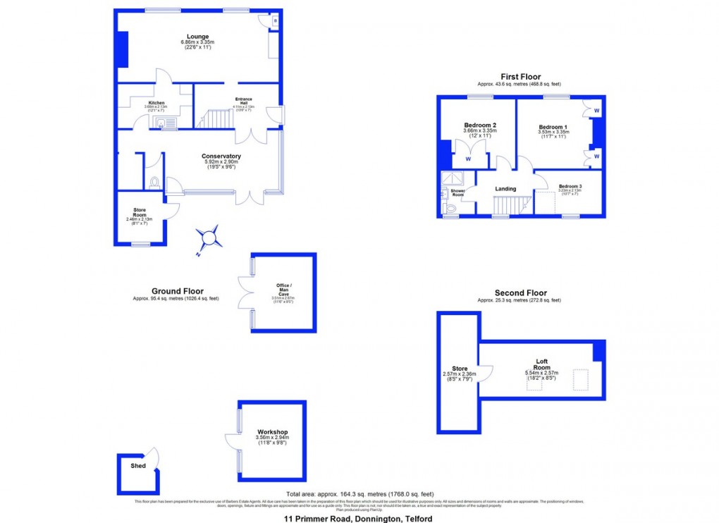 Floorplan for Donnington, Telford