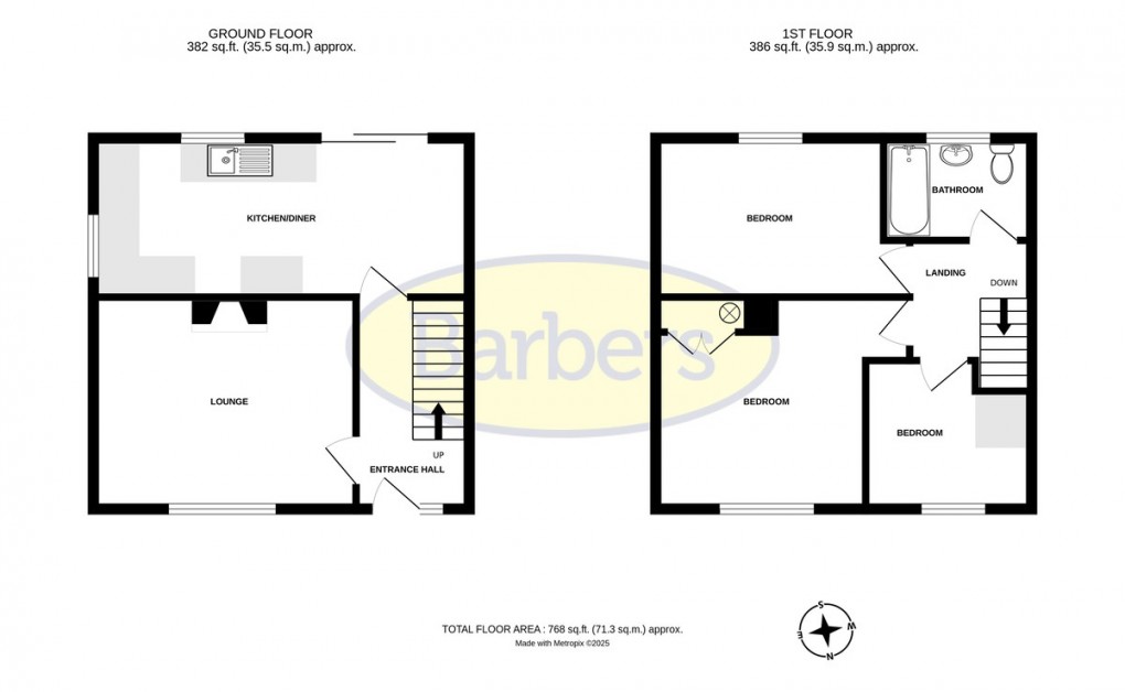 Floorplan for Hills Lane Drive, Madeley