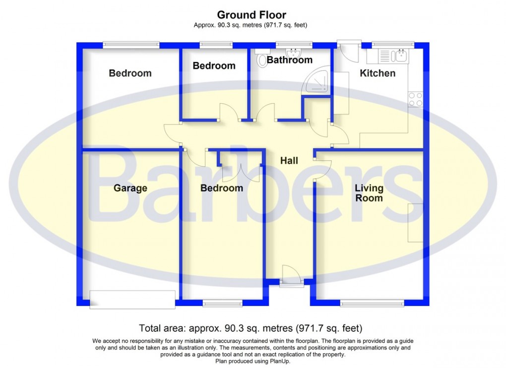 Floorplan for Clayton Drive, Whitchurch, Shropshire