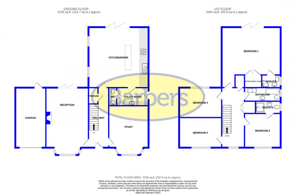 Floorplan for Warrant Road, Stoke Heath, Market Drayton