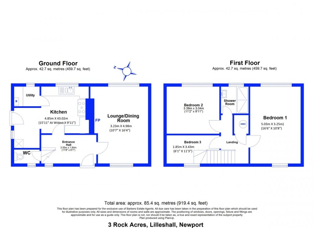 Floorplan for Lilleshall, Newport