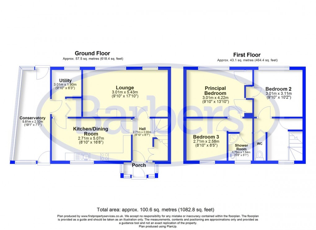 Floorplan for Salisbury Hill View, Market Drayton
