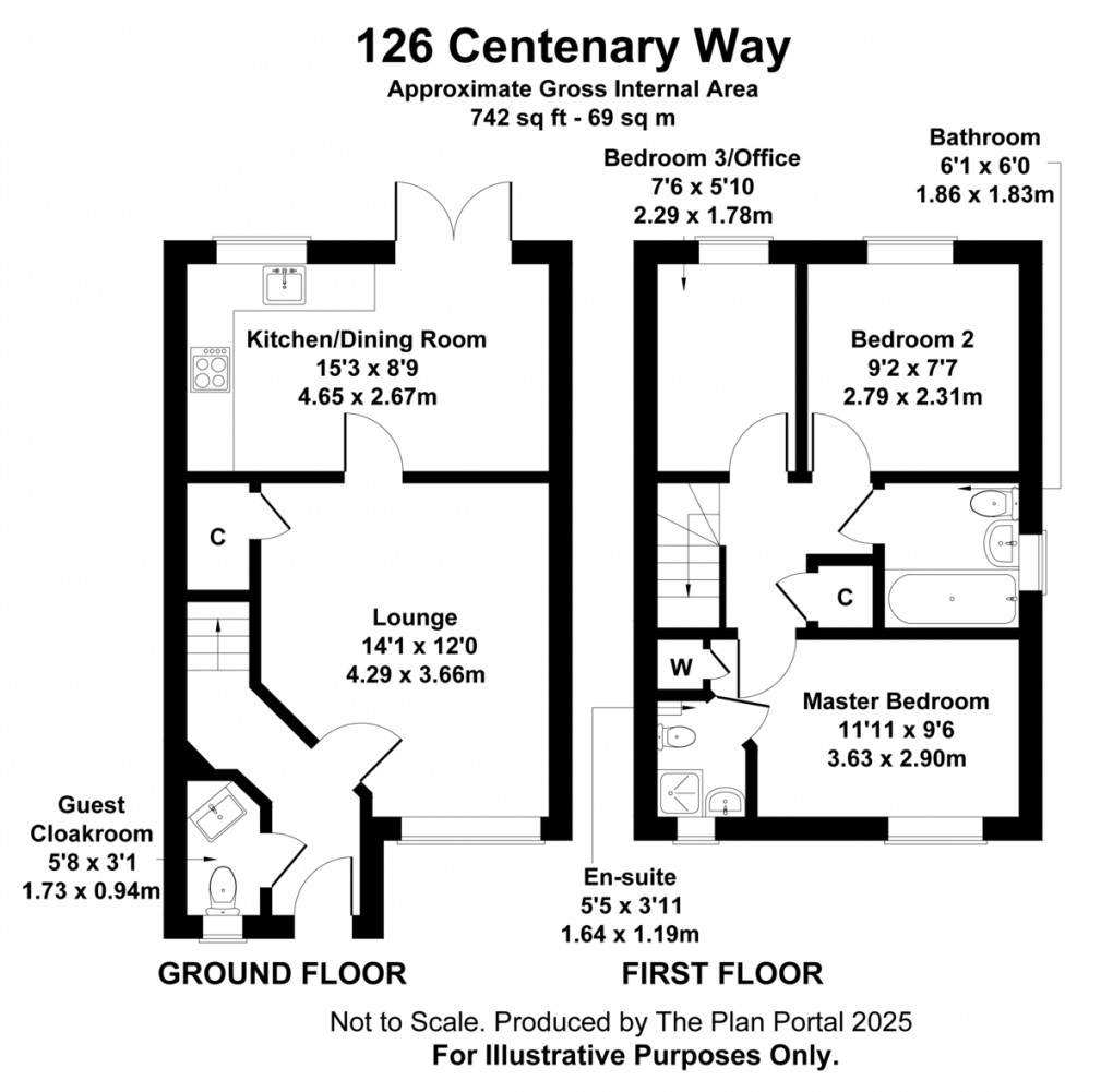 Floorplan for Centenary Way, Newport