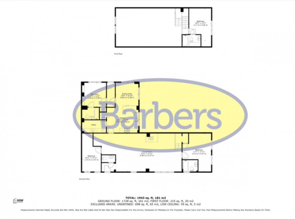 Floorplan for Hinnington, Shifnal