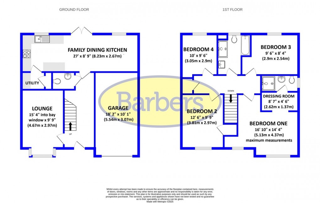 Floorplan for Frederick Beech Grove , Priorslee, Telford