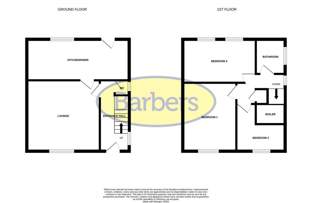 Floorplan for Smallbrook Road, Whitchurch
