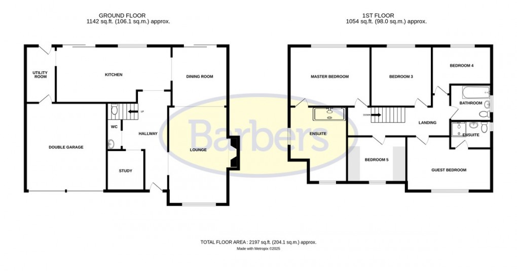 Floorplan for Glen Brook Road, Priorslee