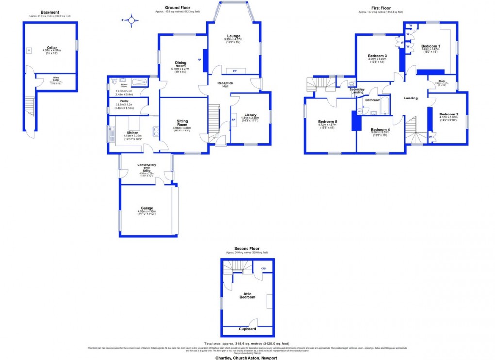 Floorplan for Church Aston, Newport