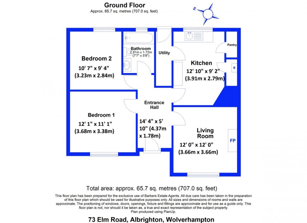 Floorplan for Elm Road, Albrighton