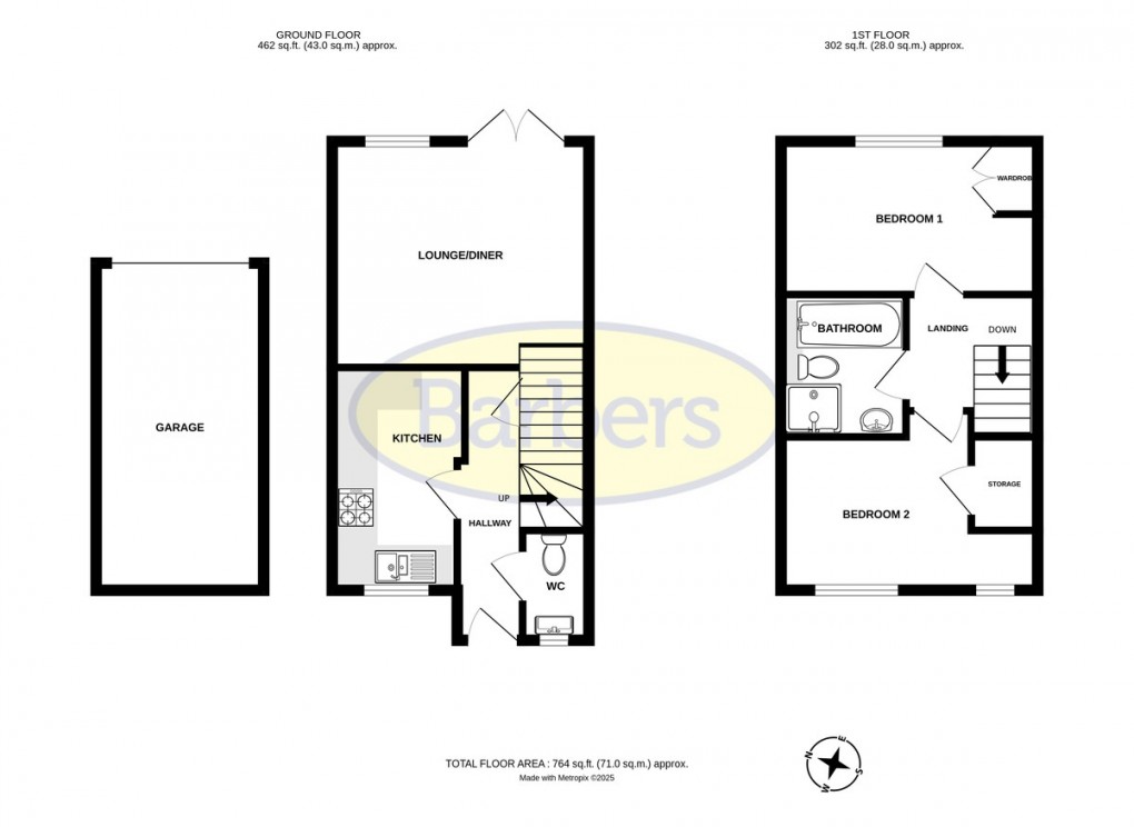 Floorplan for Wellington, Telford