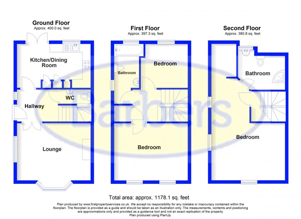Floorplan for Marley Grove, Whitchurch