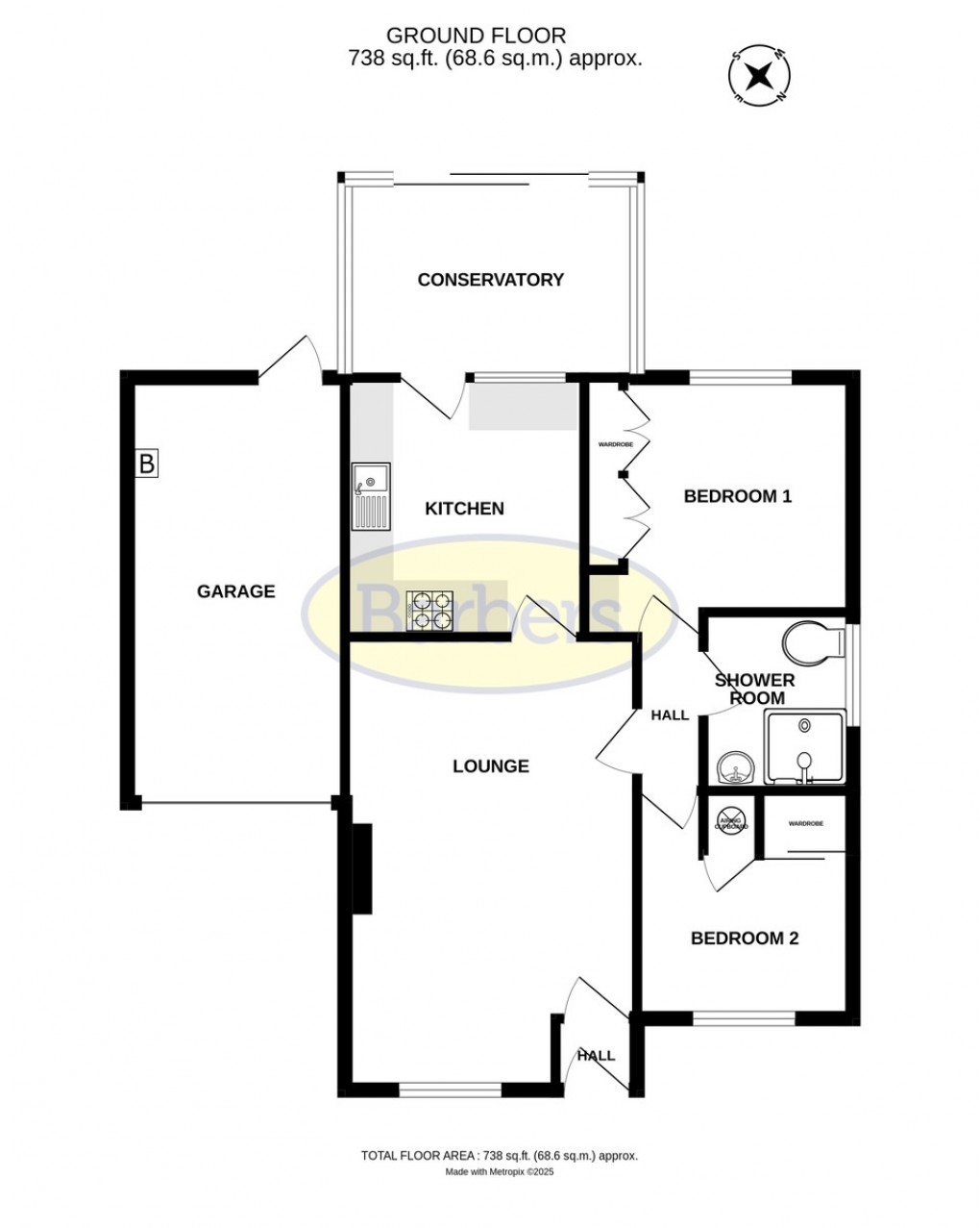 Floorplan for Curie Croft, Apley