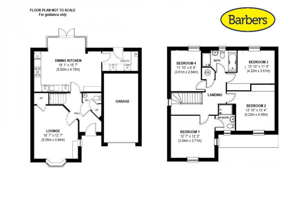 Floorplan for Orwell Road, Market Drayton