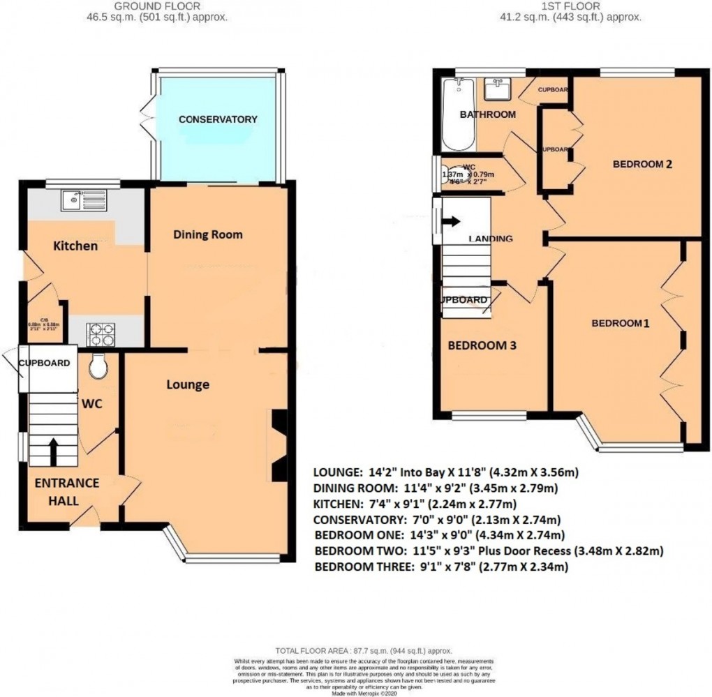 Floorplan for Springfield Avenue, Newport