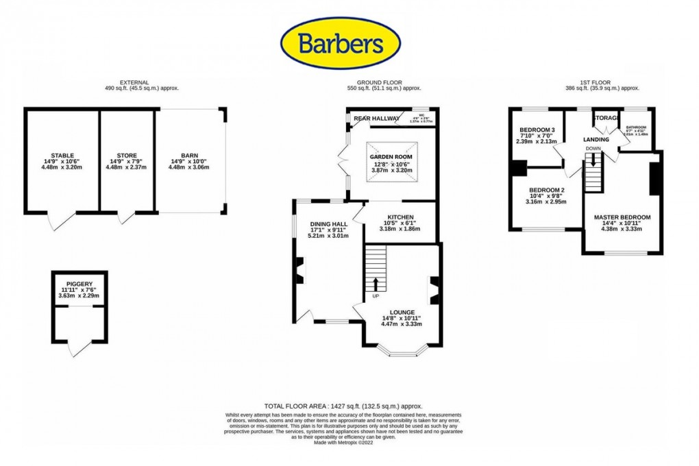Floorplan for Copmere End, Stafford