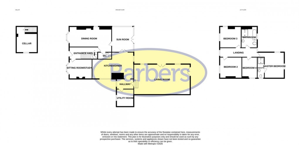 Floorplan for Alkington Road, Whitchurch, Shropshire